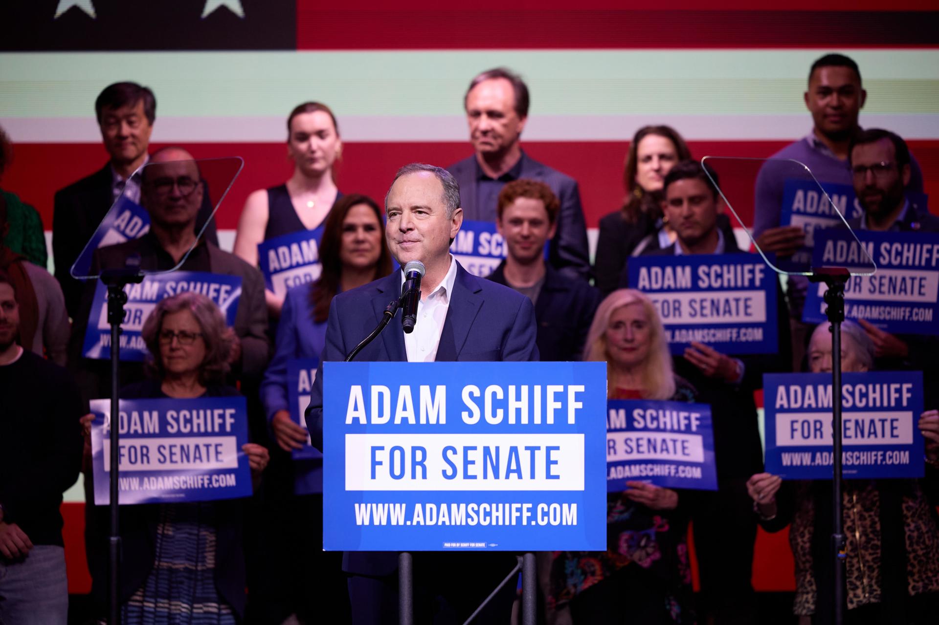 El demócrata Adam Schiff gana el escaño vacante de California en el Senado de EE.UU.