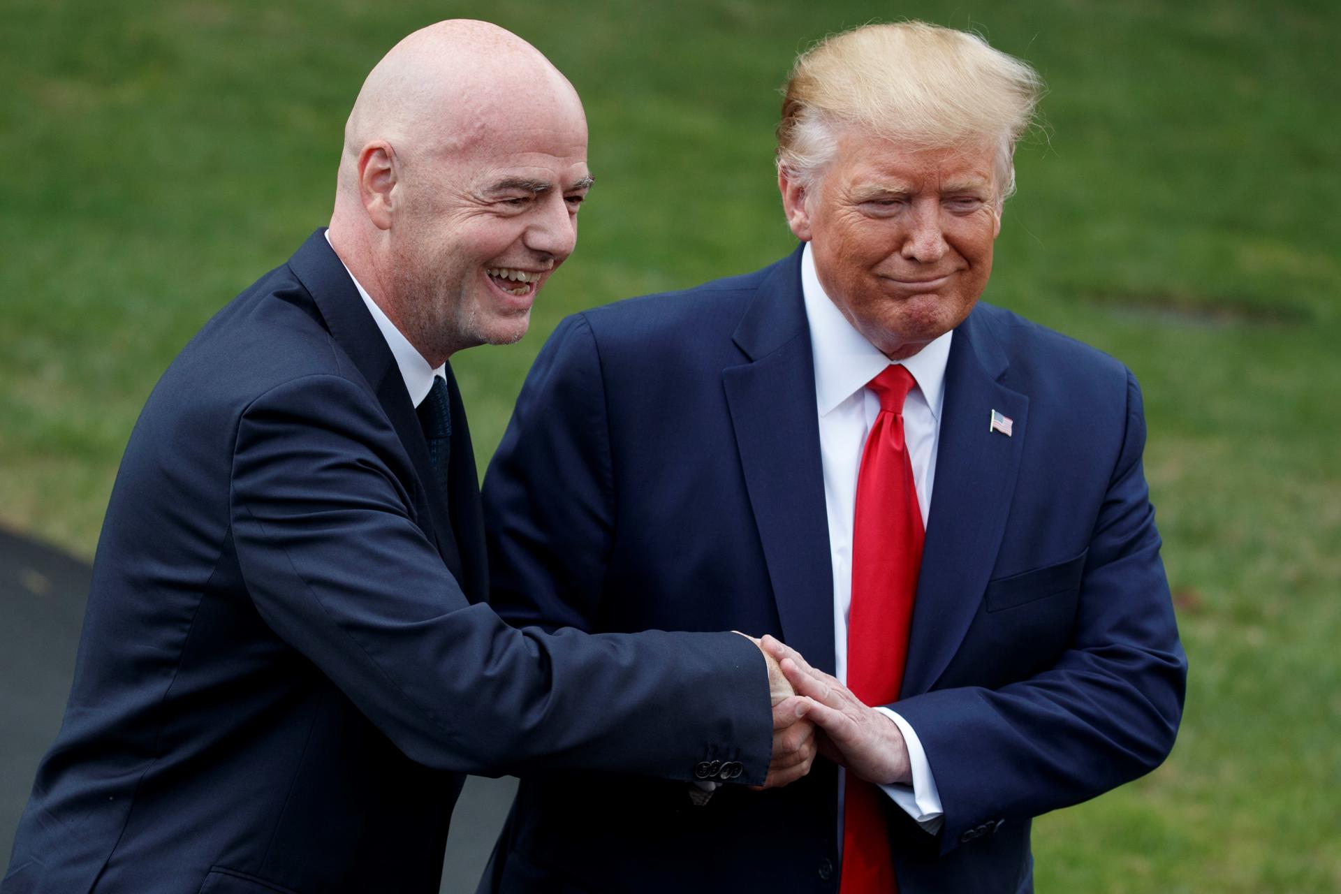 Infantino: «Sin el presidente Trump, no habría paz»