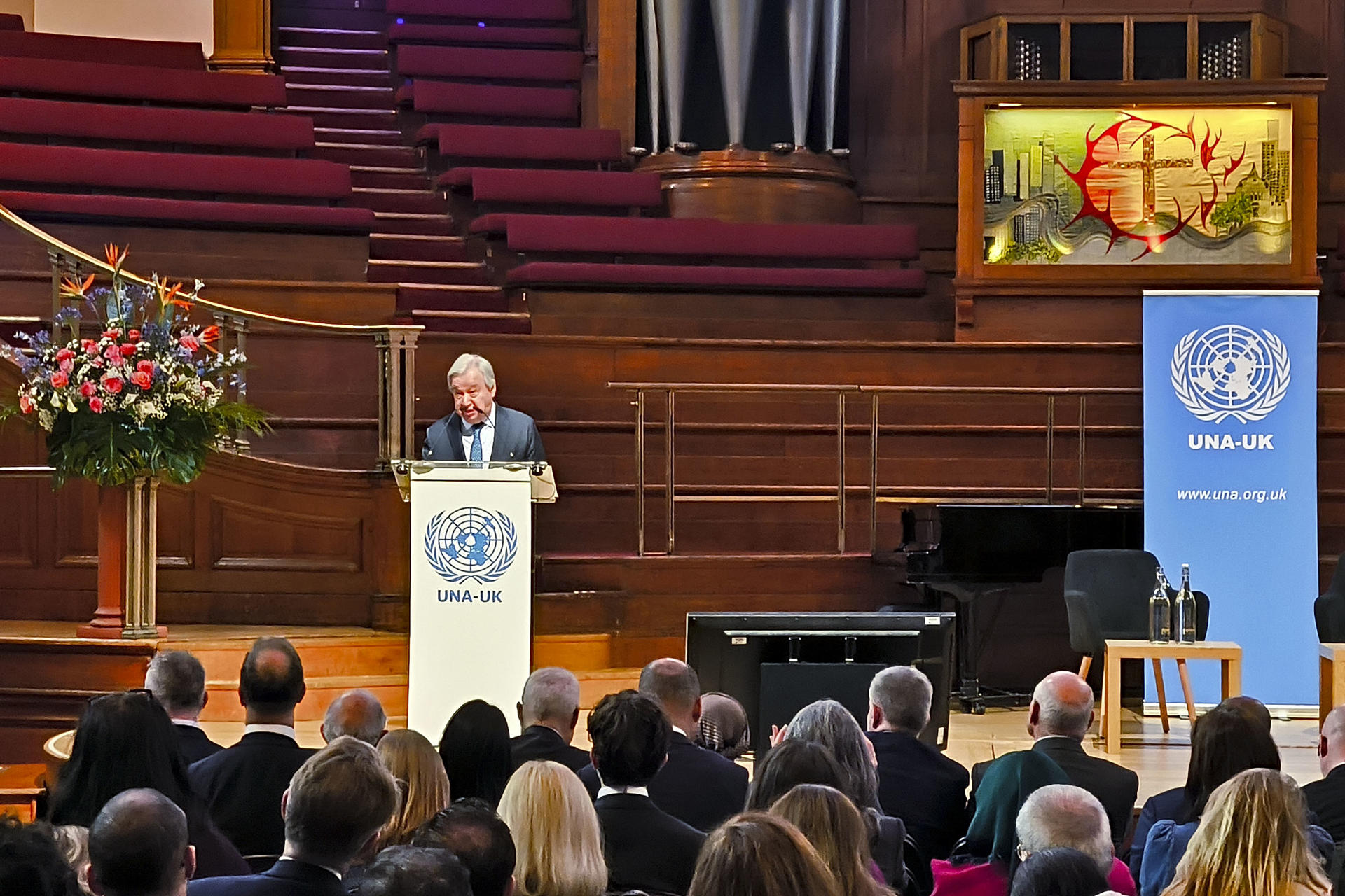 Guterres lanza en Londres actos del 80 aniversario de una ONU en sus horas más sombrías