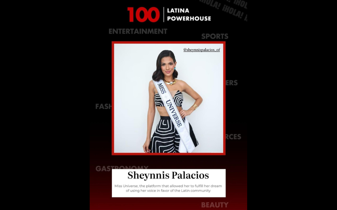 Sheynnis Palacios entre las 100 latinas más influyentes, empoderadas e inspiradoras de 2024