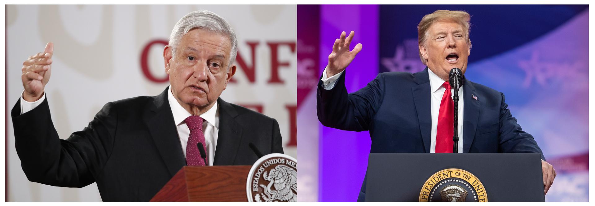 Trump dice a López Obrador que «no le daría ni 10 centavos» para la migración