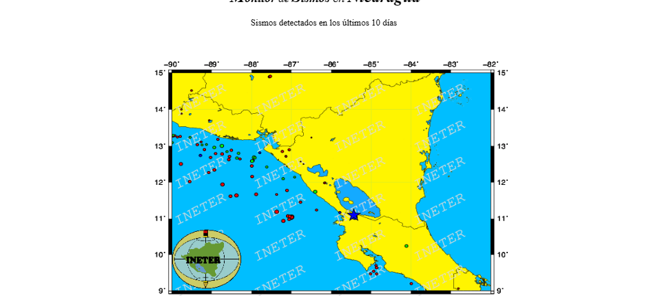 Sismo de 4.9 sacude Costa Rica y Nicaragua