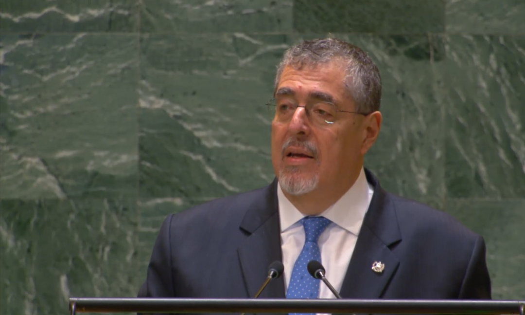 El presidente de Guatemala rechaza en la ONU la represión de Ortega en Nicaragua