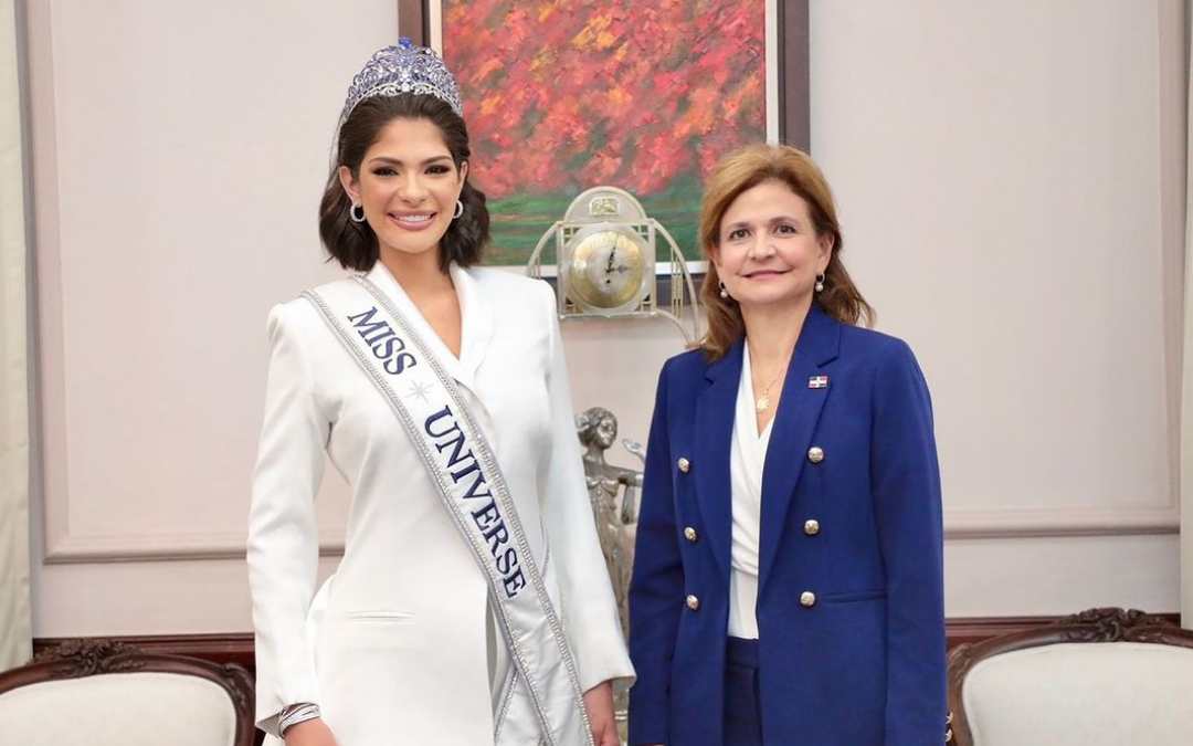 Sheynnis Palacios es recibida por la vicepresidenta de República Dominicana