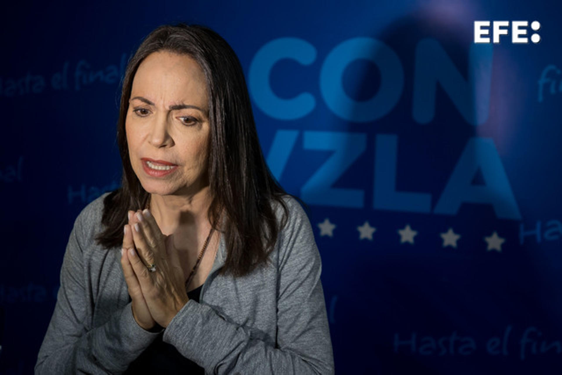 Machado alerta sobre «grave amenaza» contra asilados en residencia de Argentina en Caracas
