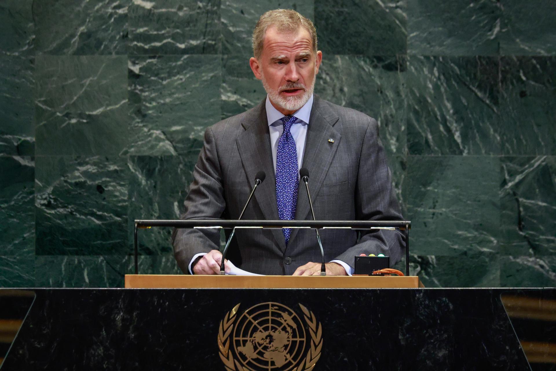 Felipe VI defiende ante la ONU posiciones de España que contrastan con políticas de Trump