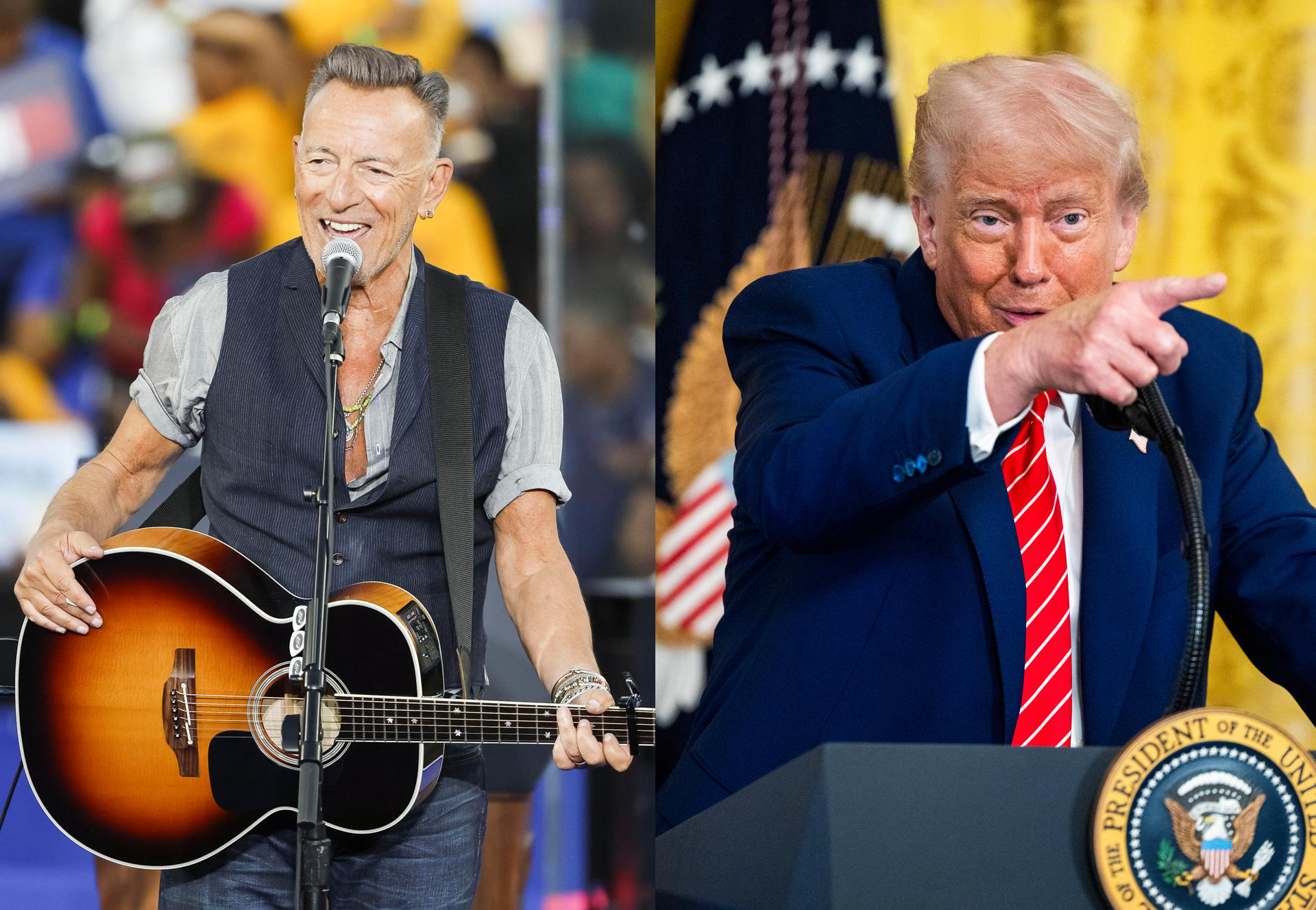 Donald Trump llama «imbécil prepotente» a Bruce Springsteen tras sus críticas sobre el escenario