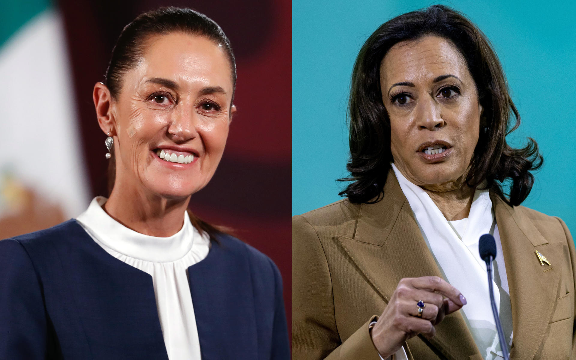 Claudia Sheinbaum y Kamala Harris hablan por teléfono sobre migración y energías limpias