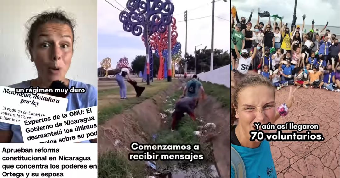 El país donde ayudar da miedo: tiktokers checos relatan acoso policial por limpiar calles en Nicaragua