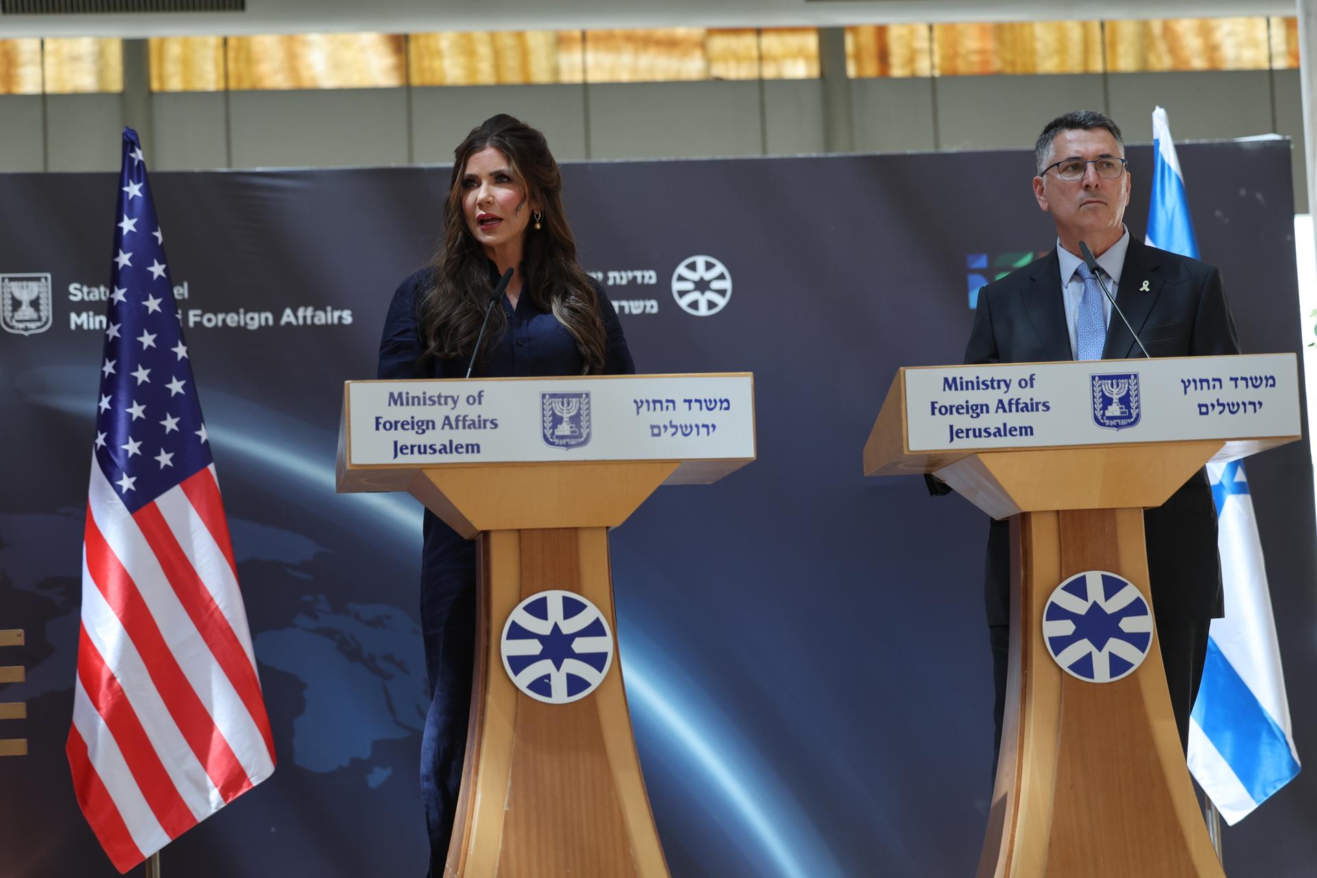 El ministro de Exteriores israelí agradece el apoyo estadounidense a la secretaria de Seguridad