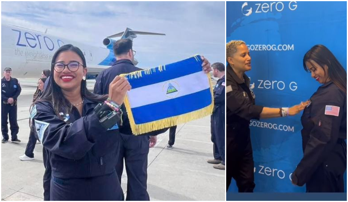 Roxy Williams, la joven nicaragüense que vuela hacia sus sueños en gravedad cero