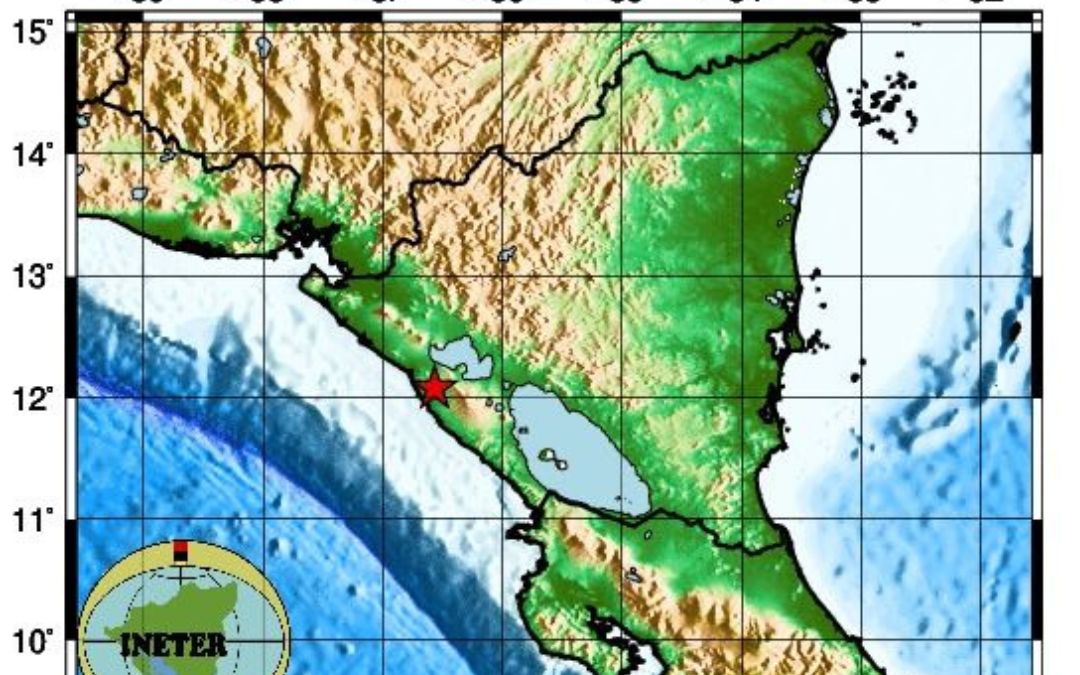 Un sismo de magnitud 4,9 sacude la costa del Pacífico de Nicaragua sin causar daños